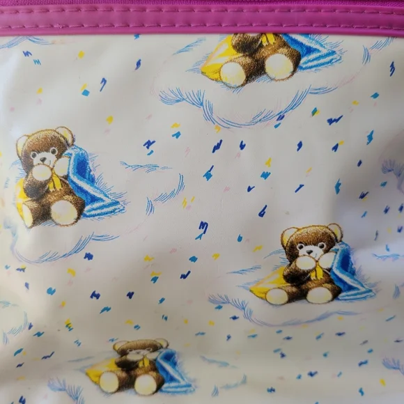 Vintage 1996 Ross Pediatrics Similac Insulated Baby Diaper Bag Teddy Bear Purple - Picture 5 of 10